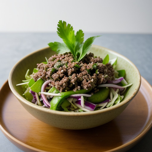 Laab Nuea (Ground Beef Salad recipe image