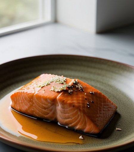 Lacquered Salmon - Bon Appetit recipe image