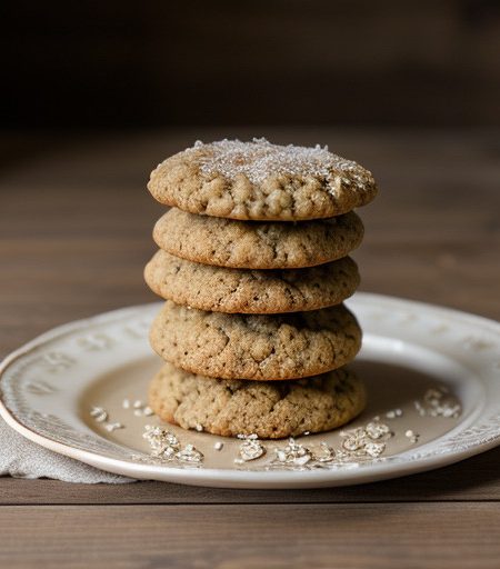Lacy Oatmeal-and-Wheat Germ Cookies recipe image