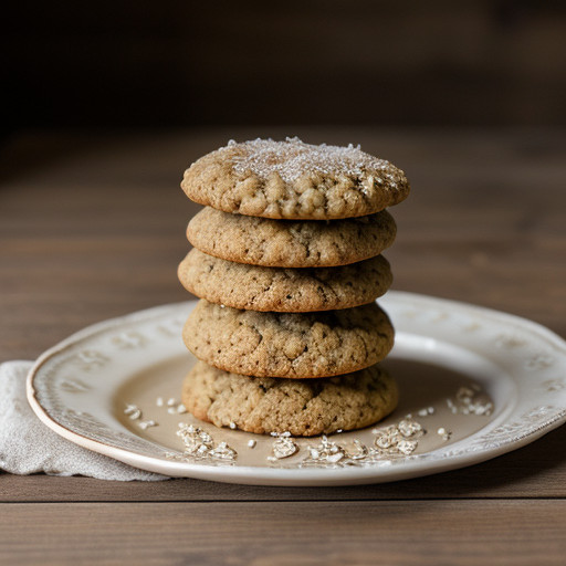 Lacy Oatmeal-and-Wheat Germ Cookies recipe image