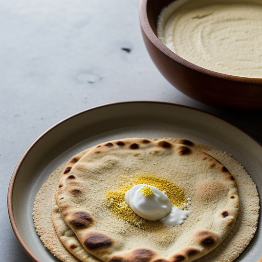 Lahsooni Naan (Baked Flatbread With Garlic recipe image