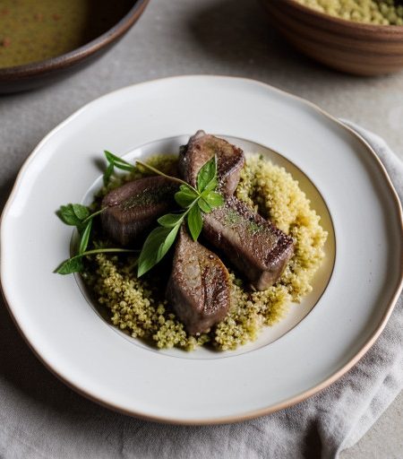 Lamb Chops With Couscous recipe image