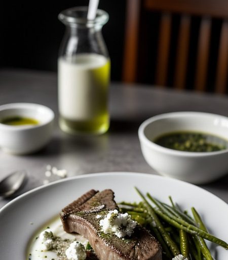 Lamb Chops With Feta Sauce (Ostmaestaren recipe image