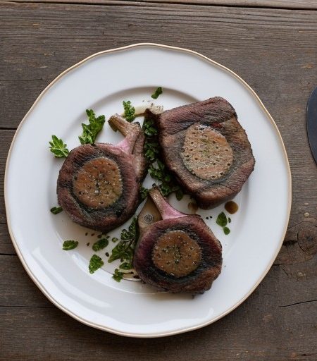 Lamb Chops With Gorgonzola (Pjxg05 A recipe image
