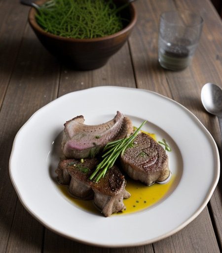 Lamb Chops With Mustard & Chives recipe image