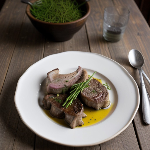 Lamb Chops With Mustard & Chives recipe image