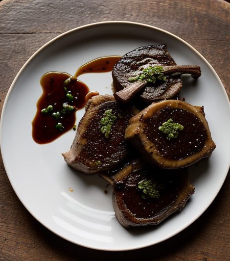 Lamb Chops With Prune Chutney - Martha Stewar recipe image