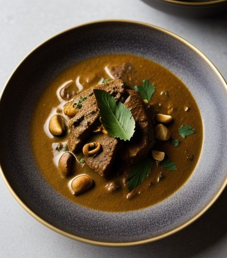 Lamb Curry With Nuts and Coconut Milk recipe image