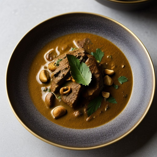 Lamb Curry With Nuts and Coconut Milk recipe image