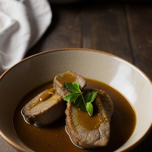 Lamb Cutlets in Aromatic Coffee Sauce recipe image