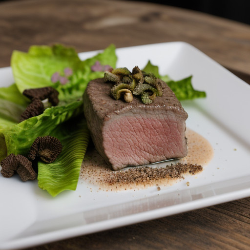 Lamb Fillet With Morels recipe image