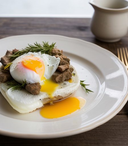 Lamb Hash & Poached Eggs recipe image