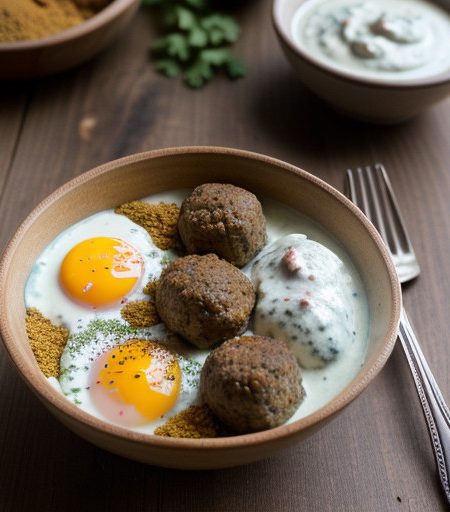 Lamb Kofta With Yogurt Sauce recipe image