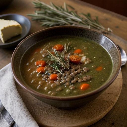Lamb, Lentil, and Rosemary Soup recipe image