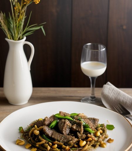 Lamb 'N Pine Nut Stir Fry ( Mw recipe image