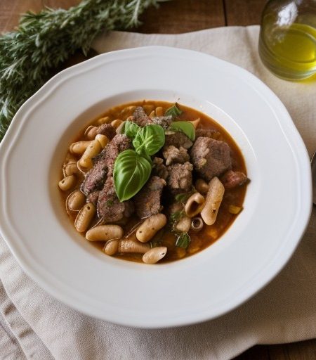 Lamb Pasta E Fagioli recipe image