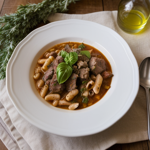 Lamb Pasta E Fagioli recipe image