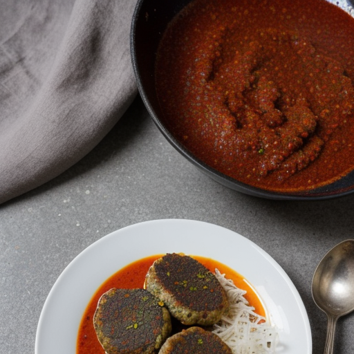 Lamb Patties Moroccan Style With Harissa Sauce recipe image