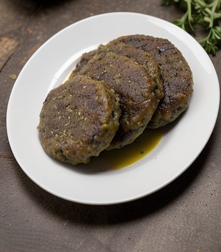 Lamb Patties With Mushroom Sauce recipe image
