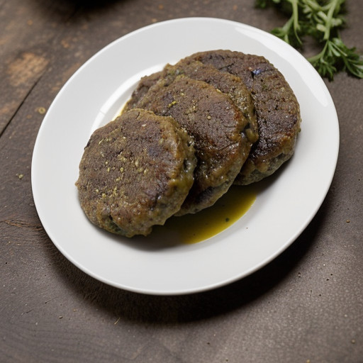 Lamb Patties With Mushroom Sauce recipe image