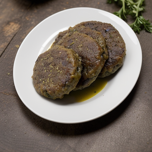 Lamb Patties With Mushroom Sauce recipe image