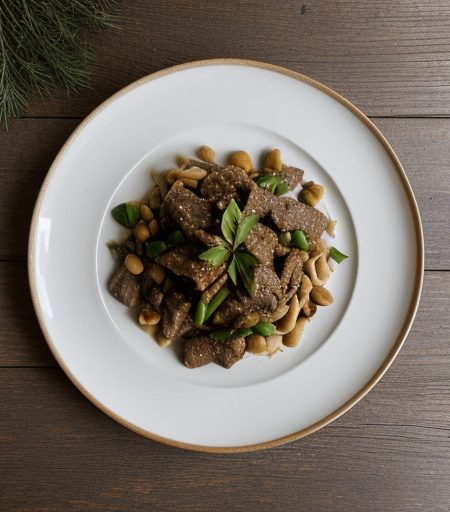 Lamb & Pine Nut Stir-Fry recipe image