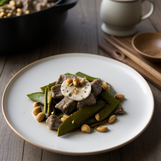 Lamb & Pine Nut Stir-Fry -- Microwave recipe image