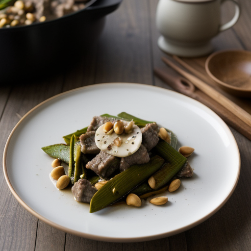 Lamb & Pine Nut Stir-Fry -- Microwave recipe image