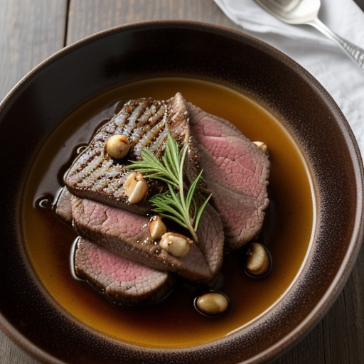 Lamb Sirloin With Hazelnut Sauce recipe image
