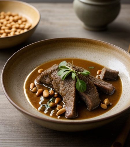 Lamb Slivers in Pungent Sauce recipe image