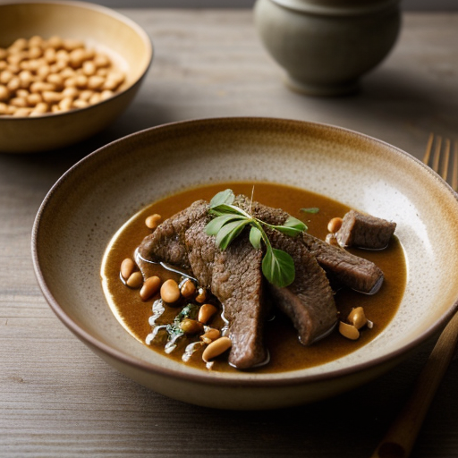 Lamb Slivers in Pungent Sauce recipe image