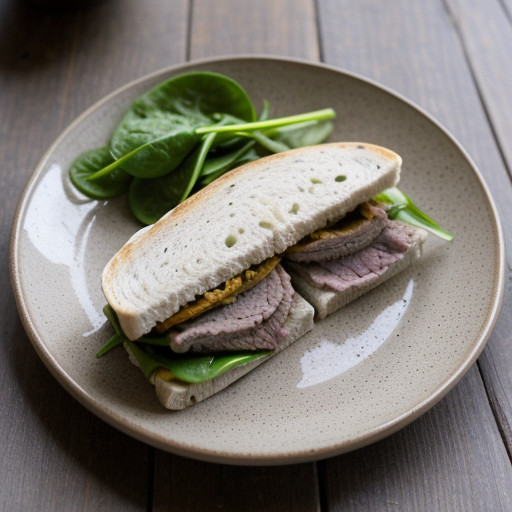 Lamb & Spinach Pocket Sandwiches recipe image
