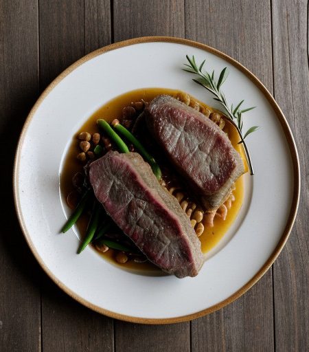 Lamb Steaks With Beans recipe image