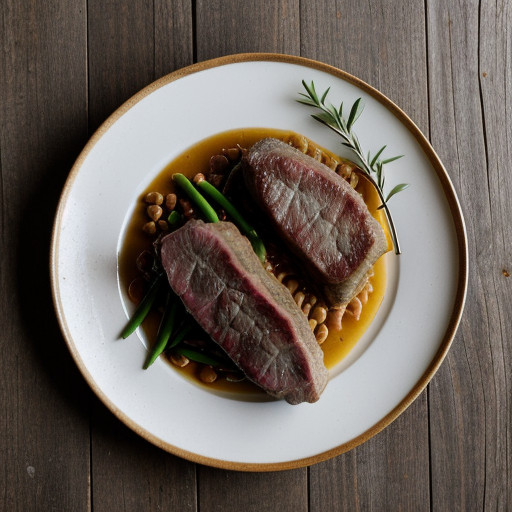 Lamb Steaks With Beans recipe image