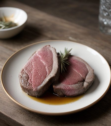 Lamb Steaks With Vermouth & Rosemary recipe image