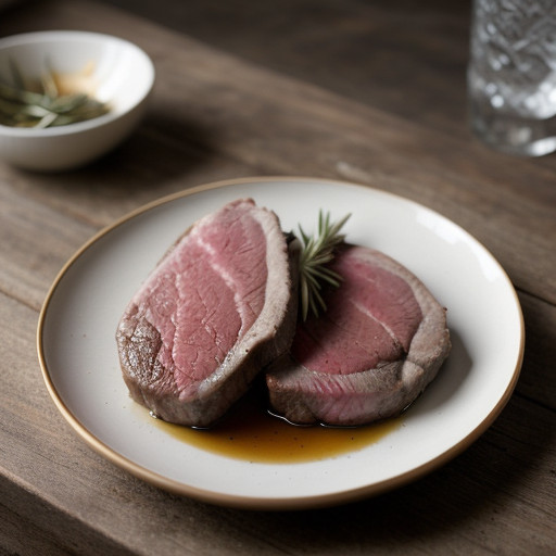 Lamb Steaks With Vermouth & Rosemary recipe image