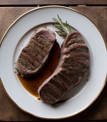 Lamb Steaks With Vermouth and Rosemary recipe image