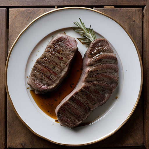 Lamb Steaks With Vermouth and Rosemary recipe image