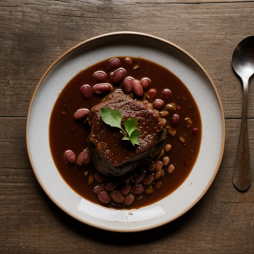 Lamb Stewed W/Beans recipe image