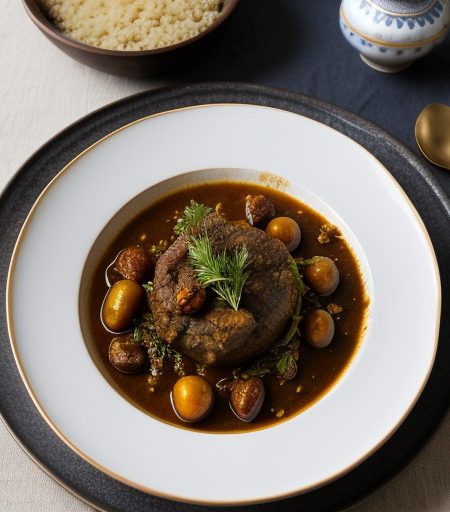 Lamb Tagine With Dates and Pearl Onions recipe image