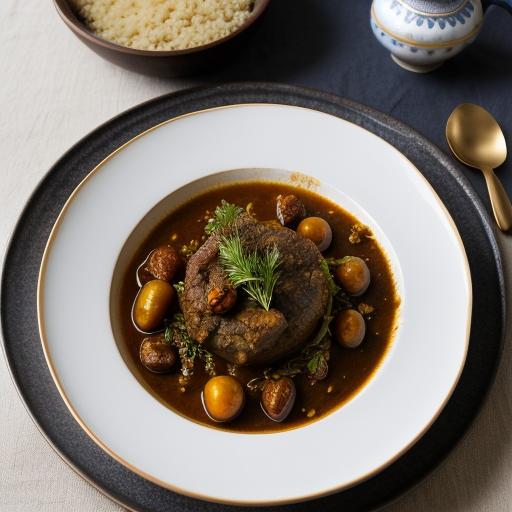 Lamb Tagine With Dates and Pearl Onions recipe image