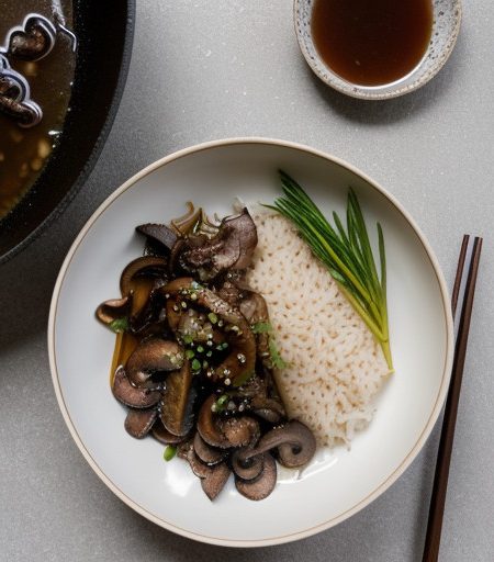 Lamb Teriyaki With Mushrooms recipe image