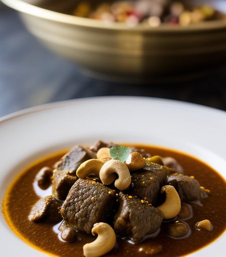 Lamb With Cashew Nut Curry recipe image