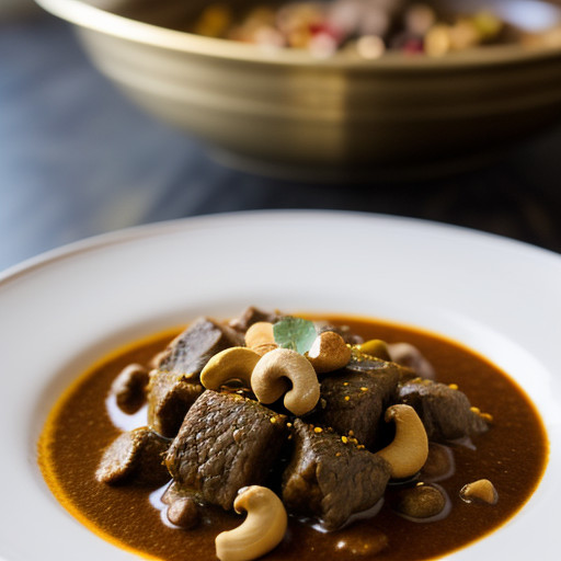 Lamb With Cashew Nut Curry recipe image