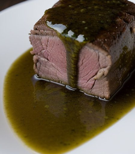 Lamb With Garlic Mint Sauce recipe image