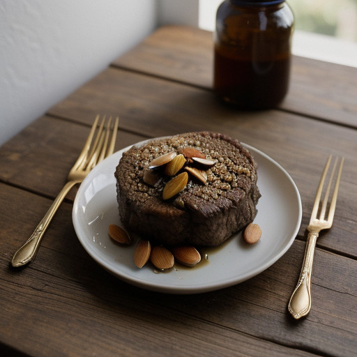 Lamb With Honey & Almonds recipe image