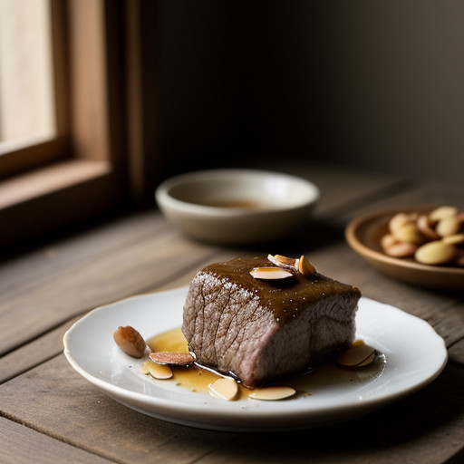 Lamb With Honey and Almonds recipe image