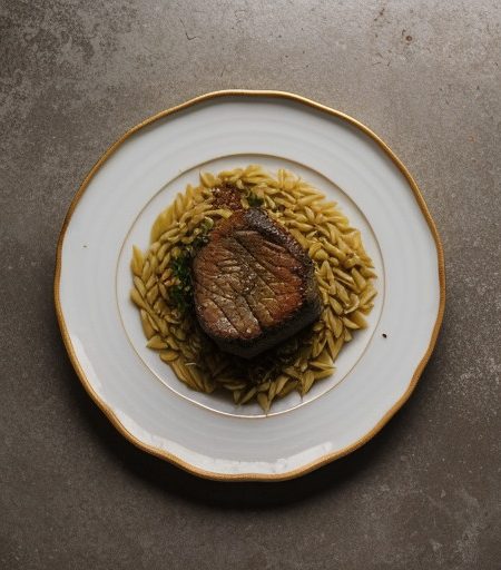 Lamb With Orzo Paste~ Greek Style recipe image