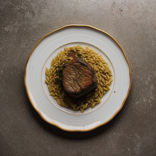Lamb With Orzo Paste, Greek Style recipe image