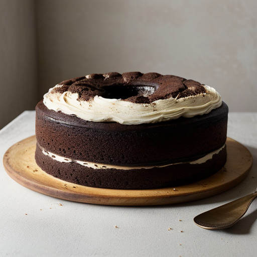 Large Chocolate Yeast Cake (Not a Sweet Cake recipe image